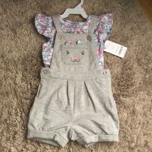 Carter’s overall outfit.